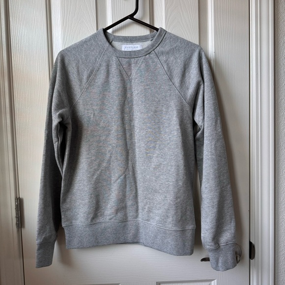 NWT Everlane The French Terry Crewneck Longsleeve Heather Grey XXS neutral - Picture 11 of 12